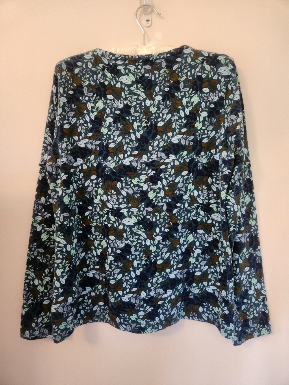 Talbots Green Floral Crewneck Tee - Picture 5 of 7